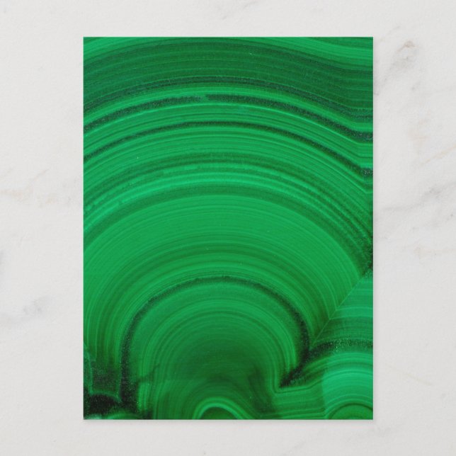 Green Malachite Close-Up Postcard (Front)