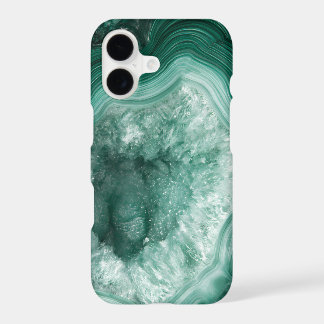 Green Malachite Gemstone Marble iPhone Case