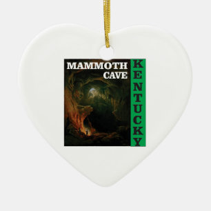 Green mammoth cave Kentucky Ceramic Tree Decoration