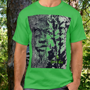 Green Man Celtic Mystical Graphic T-Shirt