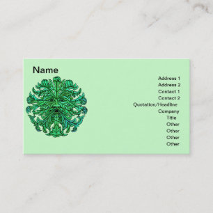 Green Man Gaze Business Cards