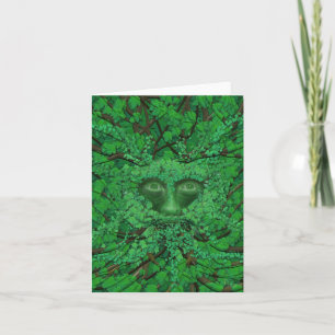 Green Man Greetings card