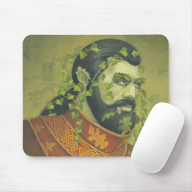 Green Man Kight Mouse Pad (With Mouse)