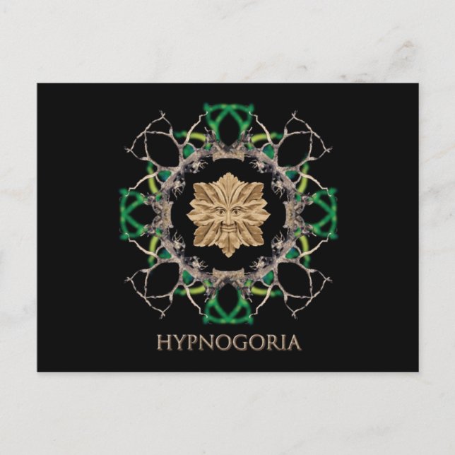 Green Man Vortex postcard (Front)