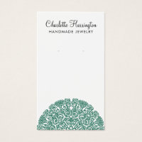 Green Mandala Earring Jewellery Display Card