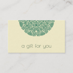 Green Mandala Yoga Instructor Loyalty Card