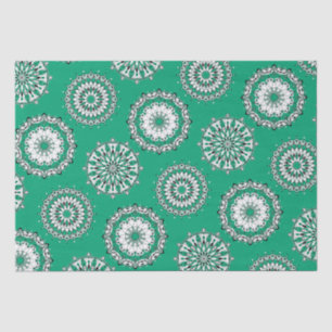 Green Mandalas Tissue Paper