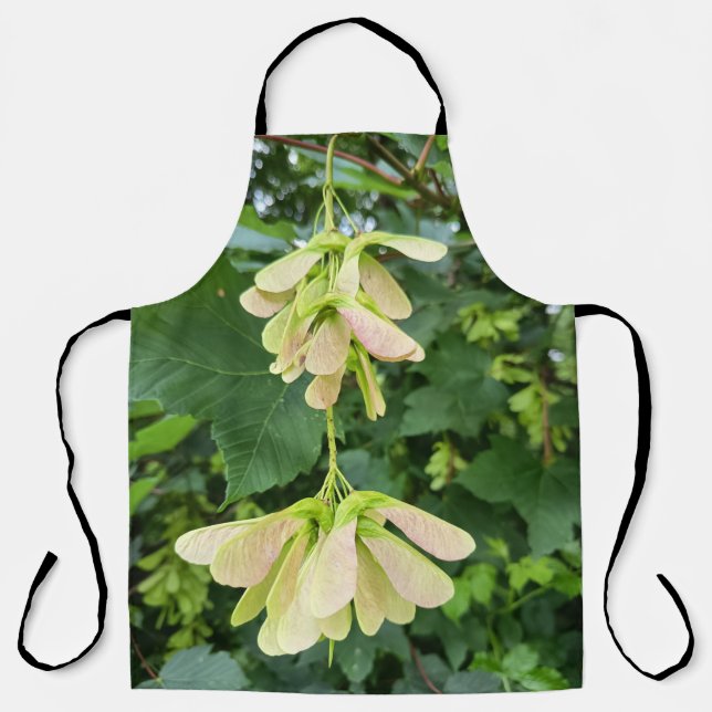 Green Maple Seed Nature Apron (Front)