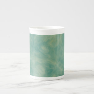 green marble abstract bone china mug