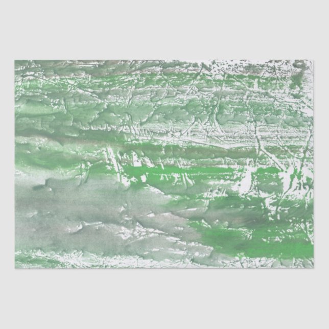 Green marble art tissue paper (Front)