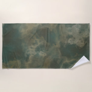 Green Marble Beach Towel