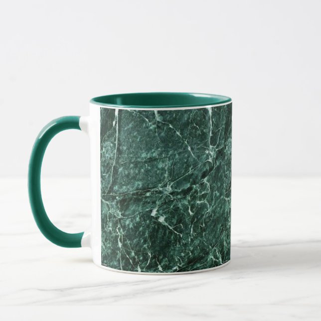 GREEN MARBLE COFFEE MUG (Left)