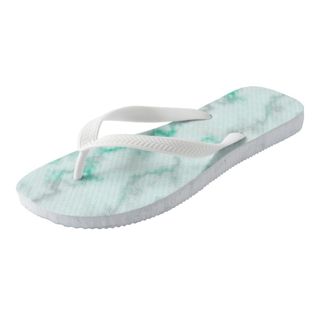 Green Marble Jandals (Angled)