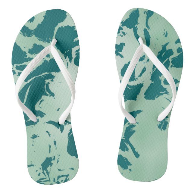 Green Marble  Jandals (Footbed)
