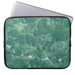 Green marble laptop sleeve