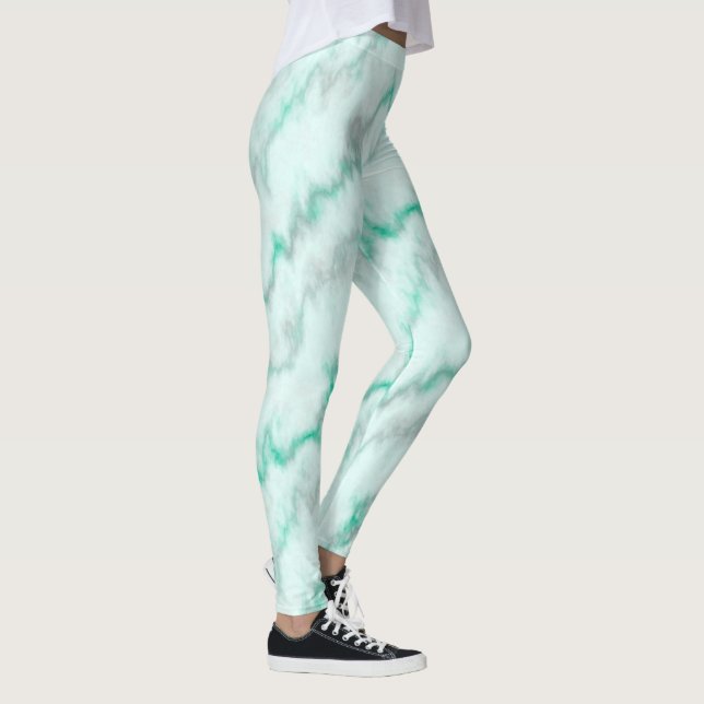 Green Marble Leggings (Right)