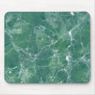 Green marble mouse pad