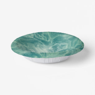 Green Marble   Paper Plate