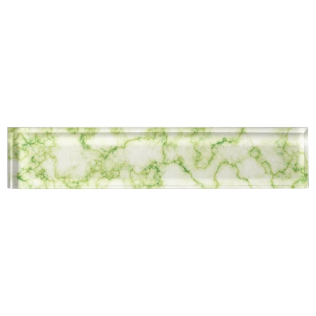 Green Marble Pattern Nameplate (Front)