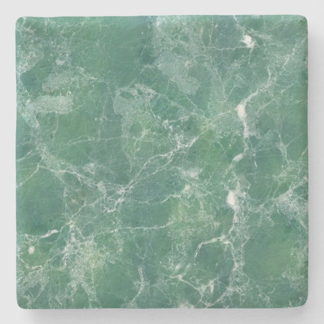 Green marble stone coaster (Front)