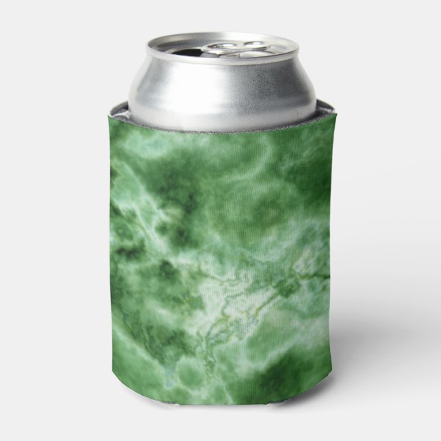 Green Marble Texture Can Cooler (Can Front)