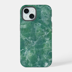 Green Marble Texture iPhone 15 Case