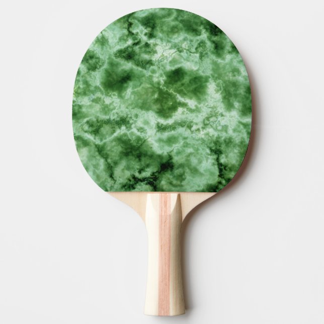 Green Marble Texture Ping Pong Paddle (Front)