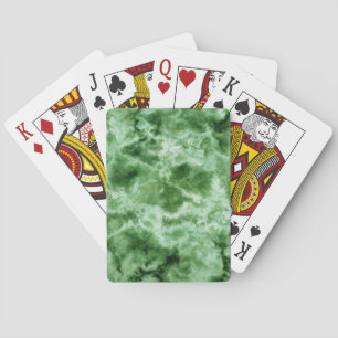Green Marble Texture Playing Cards