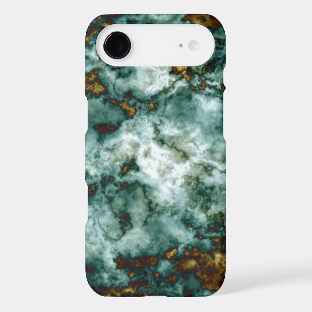 Green Marble Texture With Veins Case-Mate iPhone Case (Back)