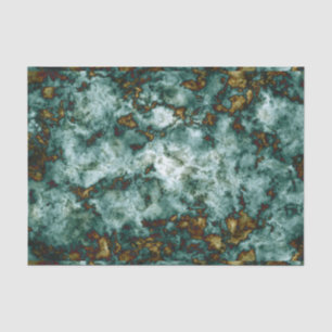 Green Marble Texture With Veins Tissue Paper