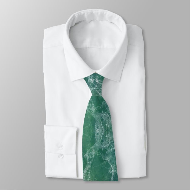 Green marble tie (Tied)