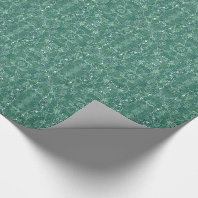 Green marble wrapping paper (Corner)