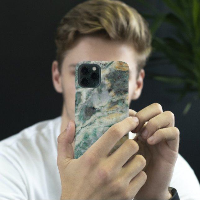 Green Mariposite Mineral Stone Pattern Case-Mate iPhone Case (In Situ)