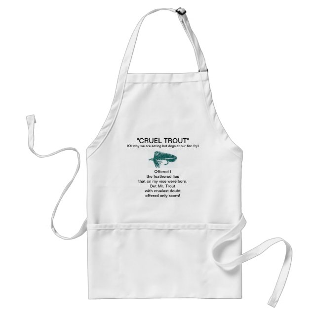 "Green Matuka-Cruel Trout"  Apron (Front)