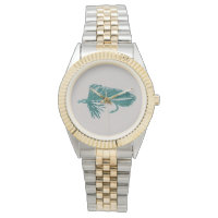 Green Matuka streamer, fly tying, fly fishing art