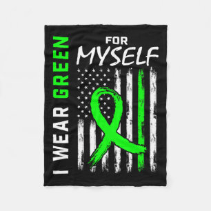 Green Me Myself Kidney Disease Cerebral Palsy Awar Fleece Blanket
