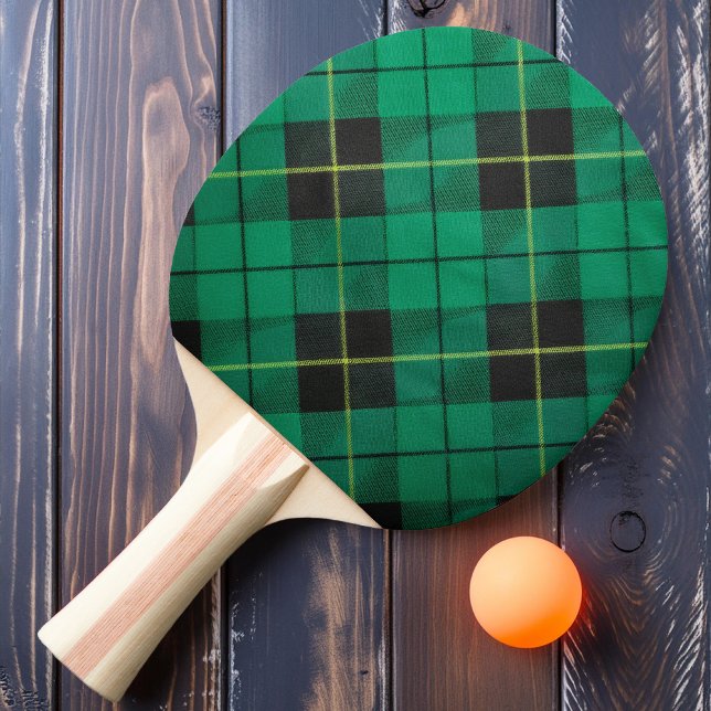 Green Meadow Plaid Ping Pong Paddle (Creator Uploaded)
