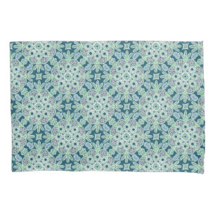 Green Medallions Pillow Case