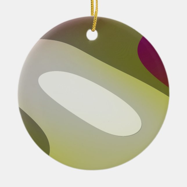 Green Meditation 6001 Ornament (Front)