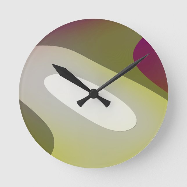 Green Meditation 6001 Round Clock (Front)
