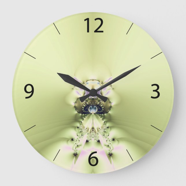 Green Meditation Wall Clock (Front)
