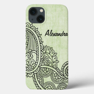 Green Mehndi Motif iPad Mini Case