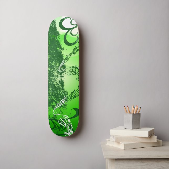 Green Melody Skateboard (Wall Art)