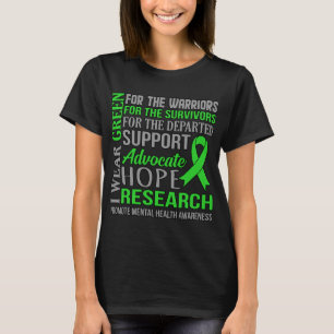 Green Mental Health Awareness Supporter Graphic T-Shirt