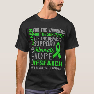 Green Mental Health Awareness Supporter Graphic  T-Shirt