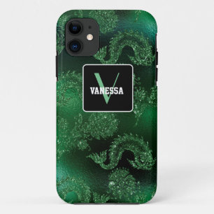 Green Mermaid Glitter - Personalise Your Own Case-Mate iPhone Case