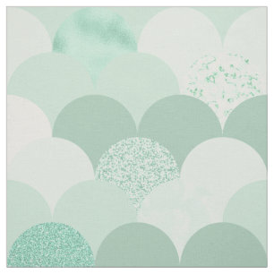 Green mermaid scales fabric
