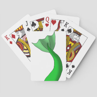 Green Mermaid Tail Playing Cards