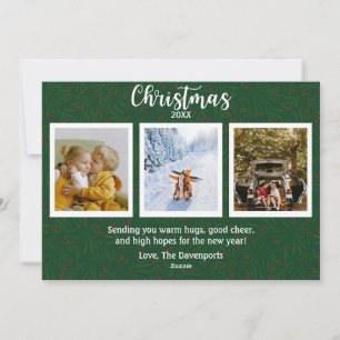 Green Merriest Place to Be Christmas Photo Card