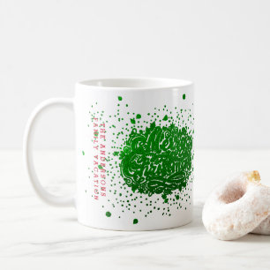 Green Merry Christmas Holiday VACATION MEMORY Coffee Mug